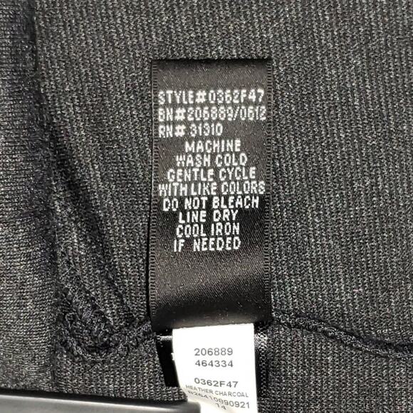 AB Studio Dress 14 Heather Charcoal Stretch Knit Work to Weekend - Picture 10 of 12